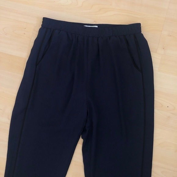 Revolve J.O.A. Navy Blue High Waisted Pants - Picture 3 of 7